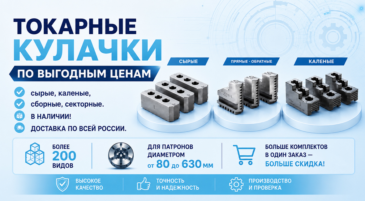 Токарные кулачки в наличии в Чебоксарах по выгодным ценам